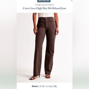 Curve Love High-rise 90s Relaxed Jean Abercrombie